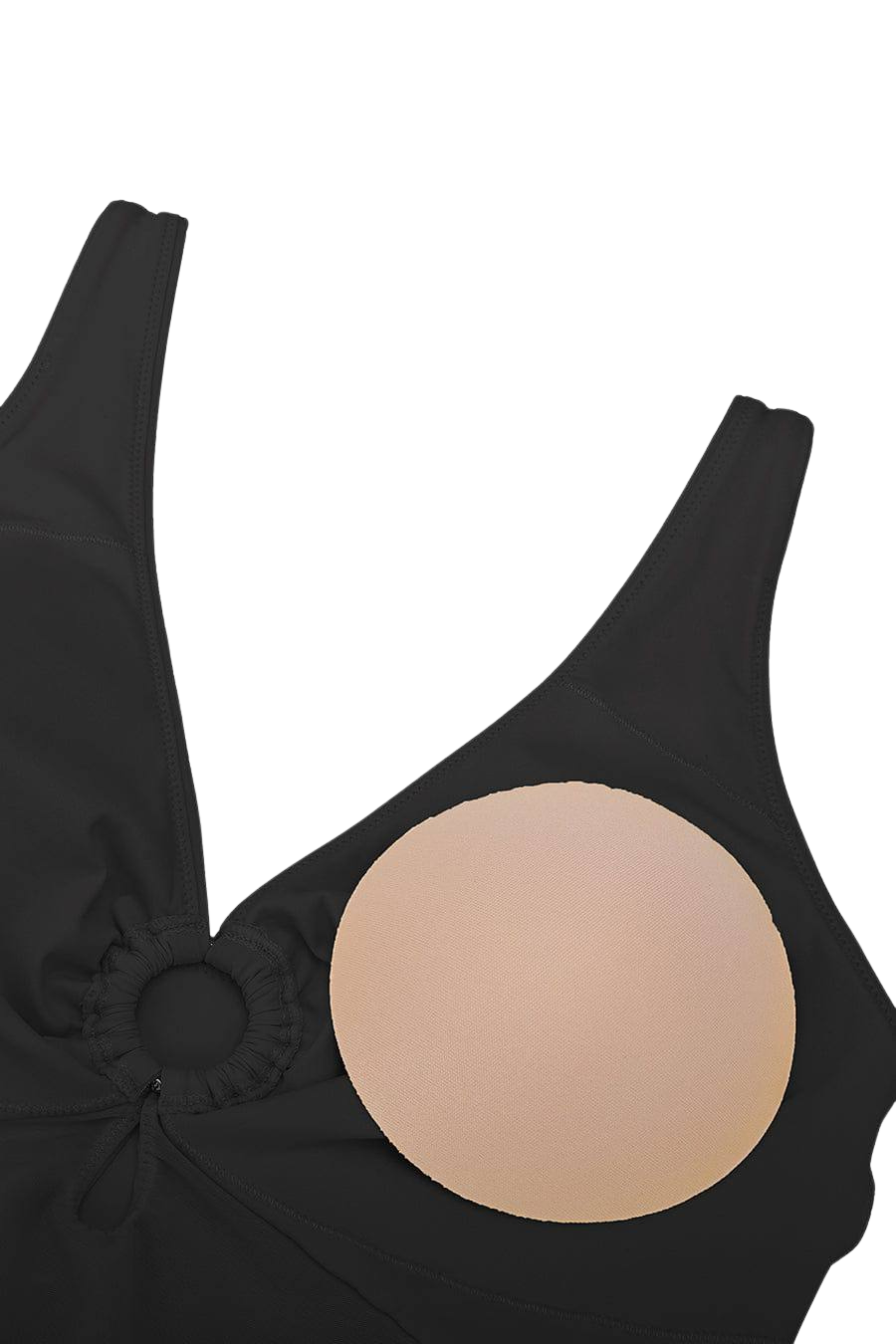 RUCHED MESH SWIMSUIT WITH PADS