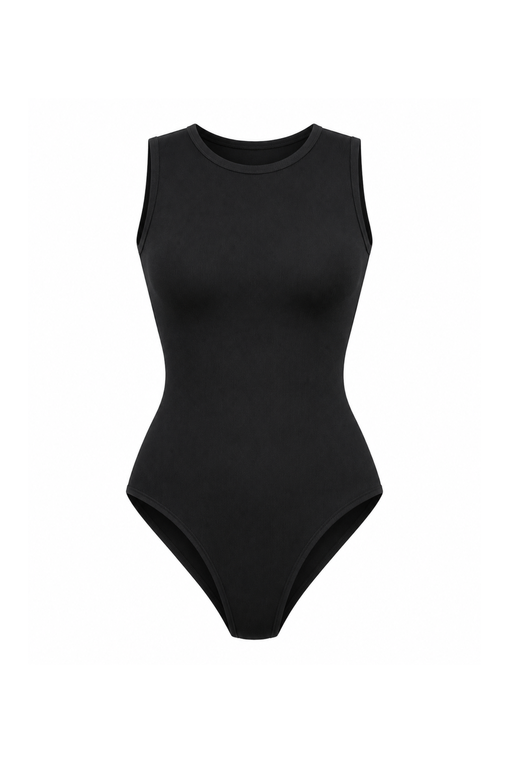 CREW NECK SLEEVELESS BODYSUIT