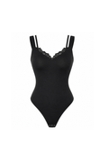 V-NECK LACE BODYSUIT