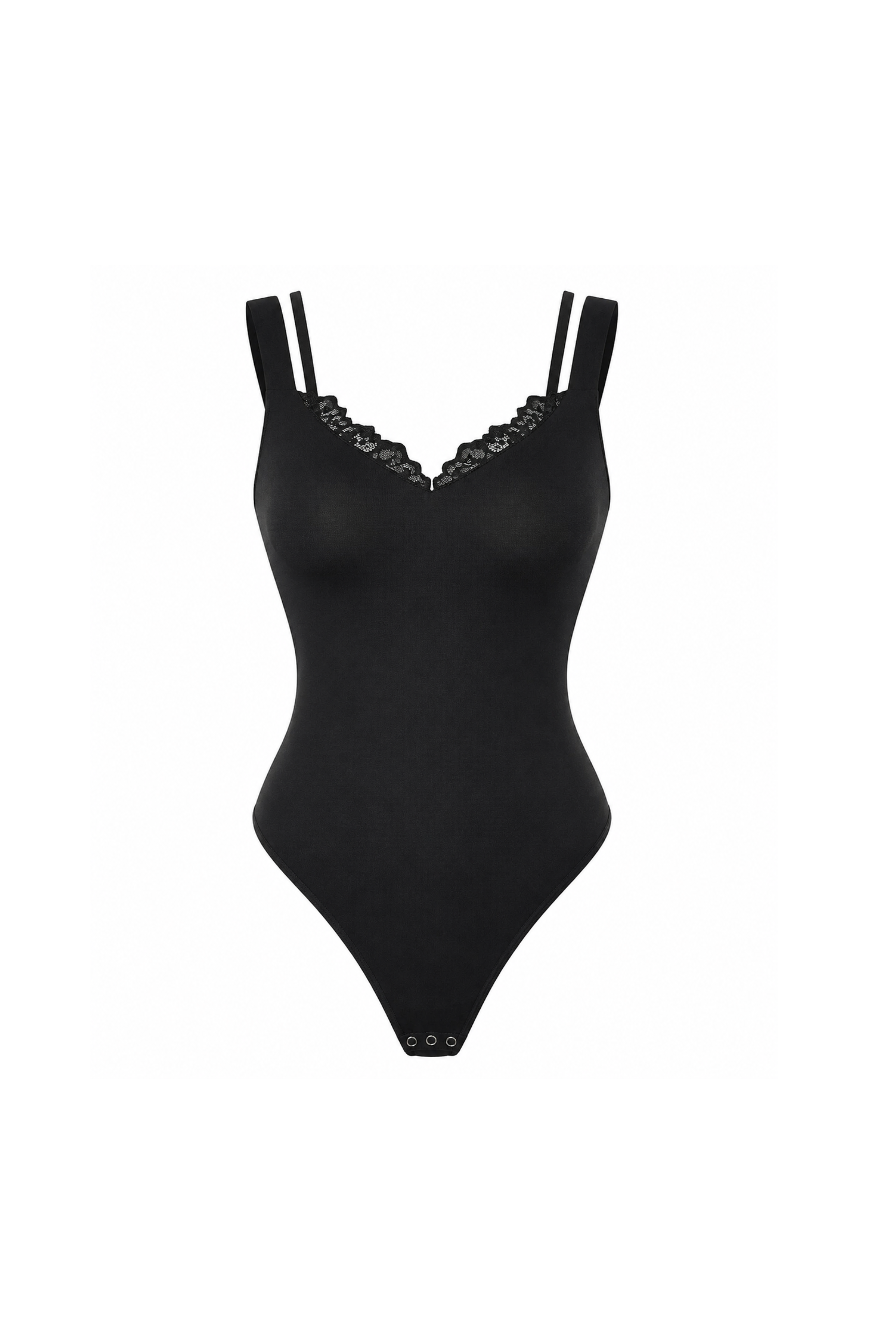 V-NECK LACE BODYSUIT