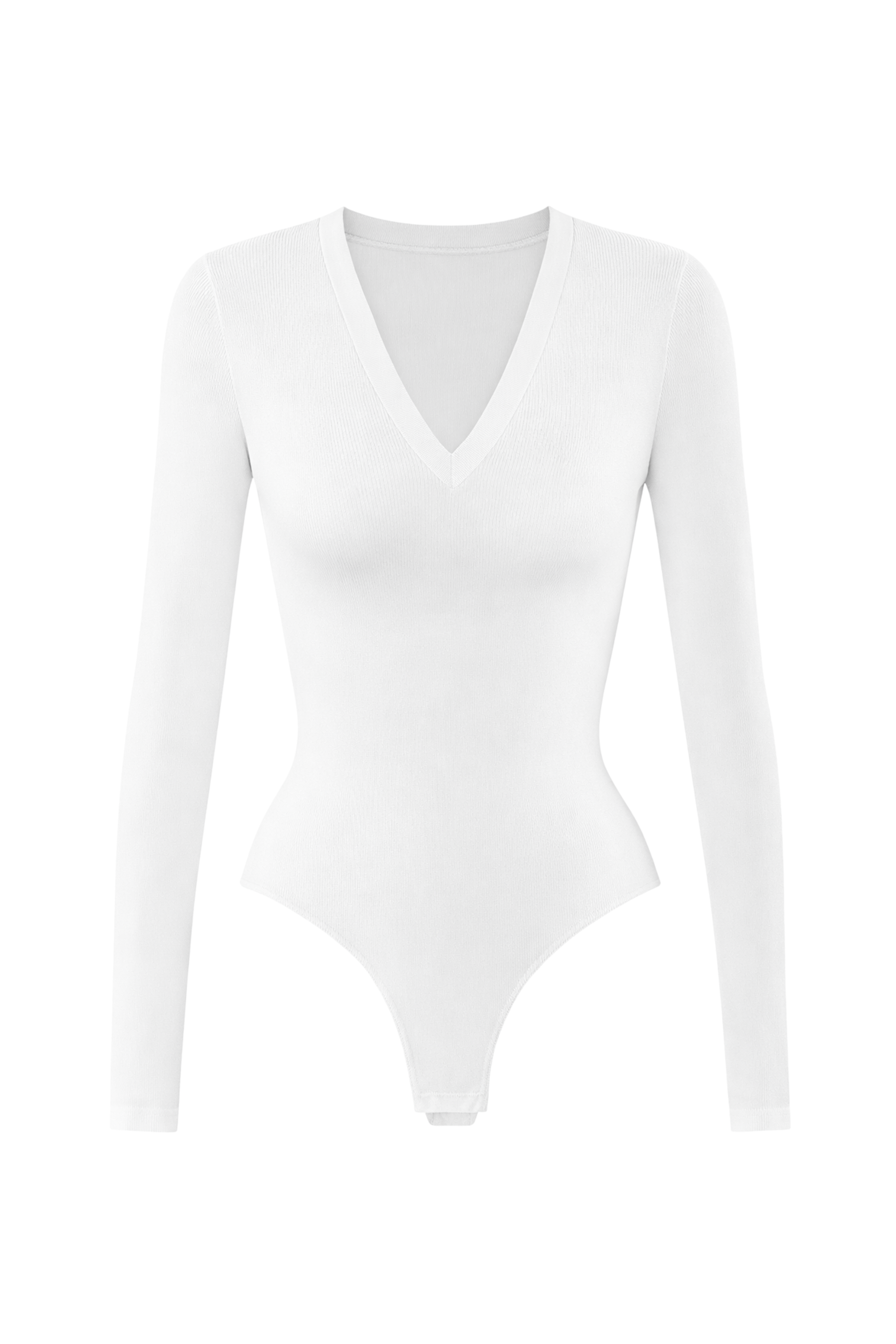 V-NECK LONG SLEEVE BODYSUIT
