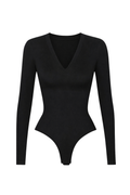 V-NECK LONG SLEEVE BODYSUIT