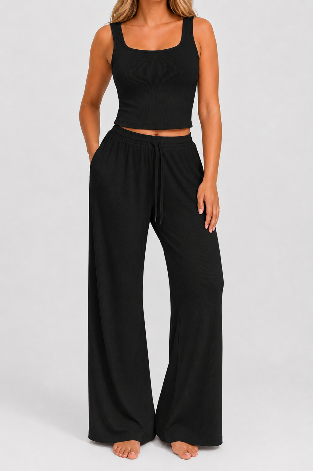 RIBBED LOUNGEWEAR SET