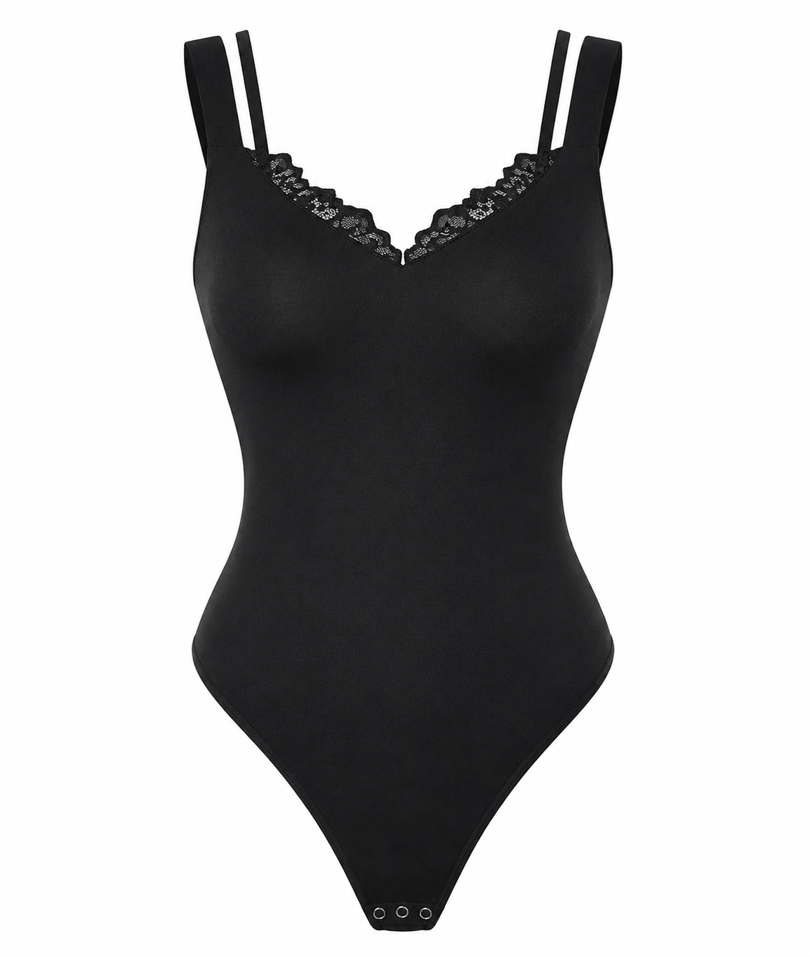 V-NECK LACE BODYSUIT